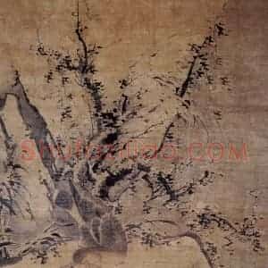 明代 林良《雪景芦雁图》国画花鸟作品图片赏析