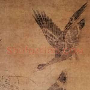 明代 林良《芦雁图》国画花鸟作品图片赏析