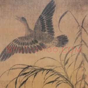 明代 林良《芦雁图》国画花鸟作品图片赏析