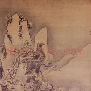 明代 林良《鹰雁图》国画花鸟作品图片赏析