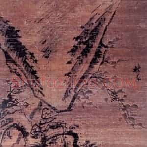 明代 林良《雪景双雉图》国画花鸟作品图片赏析