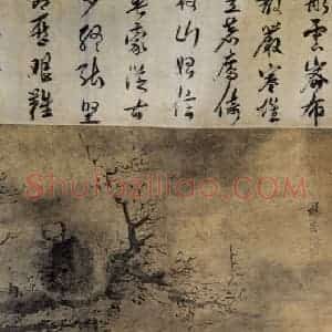 明代 林良《花鸟屏(之一)》国画花鸟作品图片赏析
