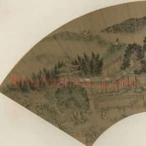 明代 宋懋晋《汉宫春晓》国画山水作品图片赏析