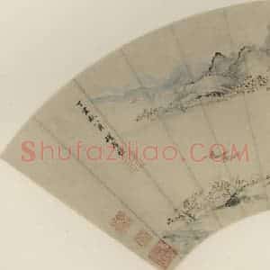 明代 项圣谟《春江渔艇》国画山水作品图片赏析