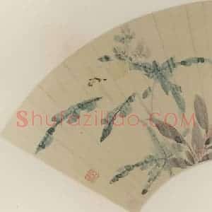 清代 王武《秋花粉蝶》国画花鸟作品图片赏析