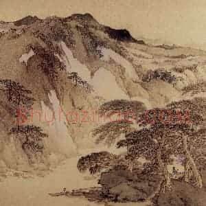 1995年 宋文治《匡庐晴雪》国画山水写意作品图片赏析