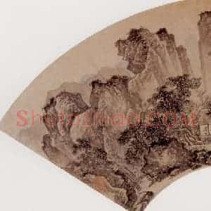 明代 唐寅《山居图》国画花鸟作品图片赏析