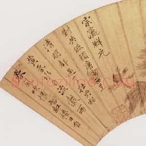 明代 唐寅《芍药图》国画花鸟作品图片赏析