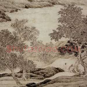 明代 唐寅《南游图》国画山水作品图片赏析