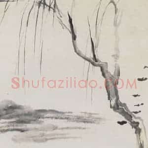 张大千《秋风丽人图轴》国画综合作品图片赏析
