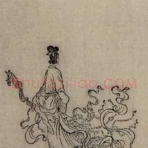 1616年 陈洪绶《九歌图》国画人物工笔作品图片赏析