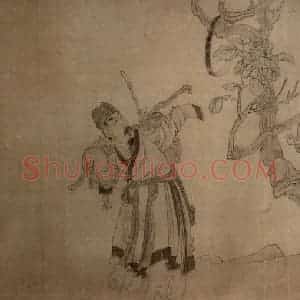 1647年 陈洪绶《史实人物图卷》国画人物工笔作品图片赏析