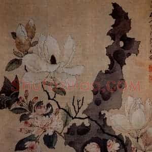 1647年 陈洪绶《杂画册》国画花鸟工笔作品图片赏析