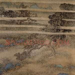 1647年 陈洪绶《杂画册》国画山水工笔作品图片赏析