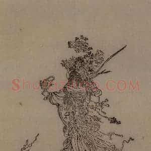 1616年 陈洪绶《九歌图》国画人物工笔作品图片赏析