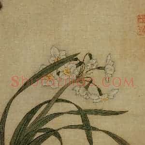 1651年 陈洪绶《杂画册》国画花鸟工笔作品图片赏析