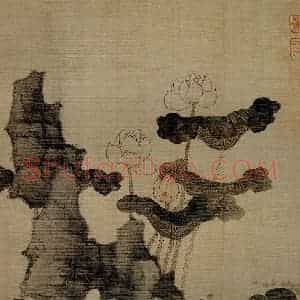 1651年 陈洪绶《杂画册》国画花鸟工笔作品图片赏析
