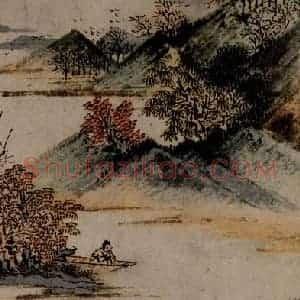 1621年 陈洪绶《早年画册》国画人物写意作品图片赏析