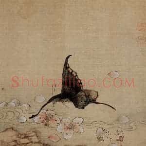 1651年 陈洪绶《杂画册》国画花鸟工笔作品图片赏析