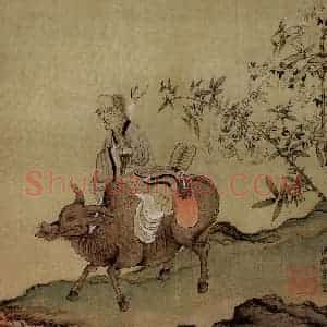 1651年 陈洪绶《模古图》国画人物工笔作品图片赏析