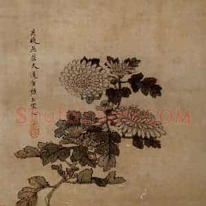 1651年 陈洪绶《模古图》国画花鸟工笔作品图片赏析
