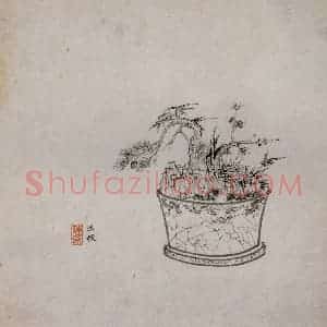 1619年 陈洪绶《模古图》国画花鸟工笔作品图片赏析