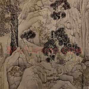 1652年 陈洪绶《西园雅集图卷》国画人物工笔作品图片赏析
