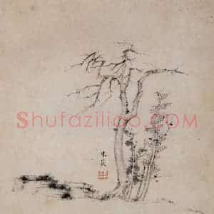 1619年 陈洪绶《模古图》国画花鸟写意作品图片赏析