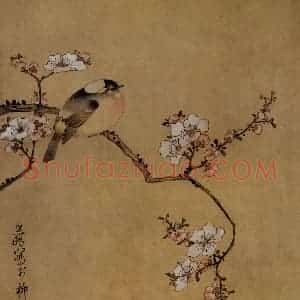 1633年 陈洪绶《花鸟图册》国画花鸟工笔作品图片赏析