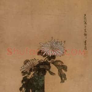 1633年 陈洪绶《花鸟图册》国画花鸟工笔作品图片赏析