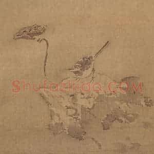 明代 孙龙《花鸟草虫册》国画花鸟写意作品图片赏析