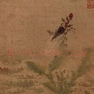 明代 孙龙《花鸟草虫册》国画花鸟写意作品图片赏析