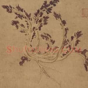 明代 孙龙《花鸟草虫册》国画花鸟写意作品图片赏析