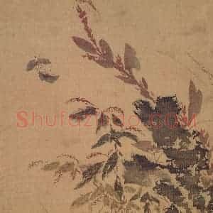 明代 孙龙《花鸟草虫册》国画花鸟写意作品图片赏析