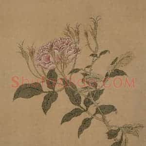明代 王维烈《花卉册》国画花鸟工笔作品图片赏析