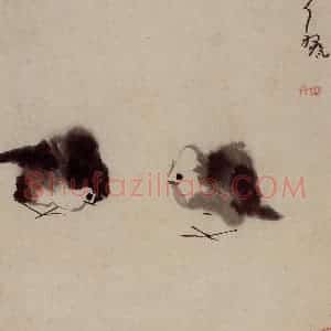 清代 朱耷《杂画册》国画花鸟写意作品图片赏析