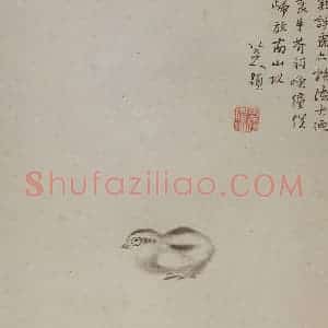 清代 朱耷《杂画册》国画花鸟写意作品图片赏析
