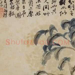 清代 石涛《花卉册》国画花鸟写意作品图片赏析