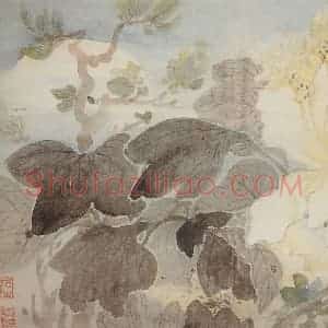 清代 高鳯翰《花卉册》国画花鸟写意作品图片赏析