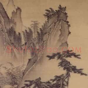 明代 戴进《三顾茅庐图》国画山水作品图片赏析