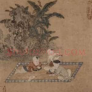 仇英《摹天籁阁宋人画册》国画综合作品图片赏析