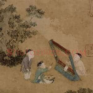 仇英《摹天籁阁宋人画册》国画综合作品图片赏析