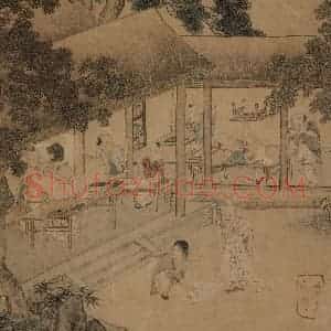 仇英《摹天籁阁宋人画册》国画综合作品图片赏析