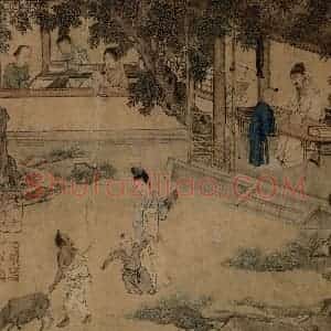 仇英《摹天籁阁宋人画册》国画综合作品图片赏析