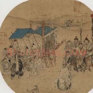 仇英《摹天籁阁宋人画册》国画综合作品图片赏析