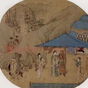仇英《摹天籁阁宋人画册》国画综合作品图片赏析