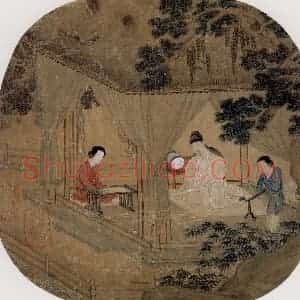 仇英《摹天籁阁宋人画册》国画综合作品图片赏析