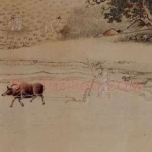 仇英《孝经图》国画综合作品图片赏析