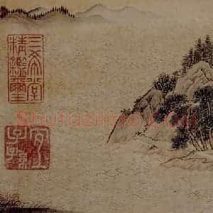 仇英《孝经图》国画综合作品图片赏析