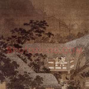 仇英《金谷园图》国画综合作品图片赏析